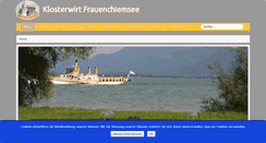 Desktop Screenshot of klosterwirt-chiemsee.de
