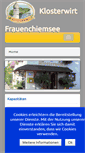 Mobile Screenshot of klosterwirt-chiemsee.de